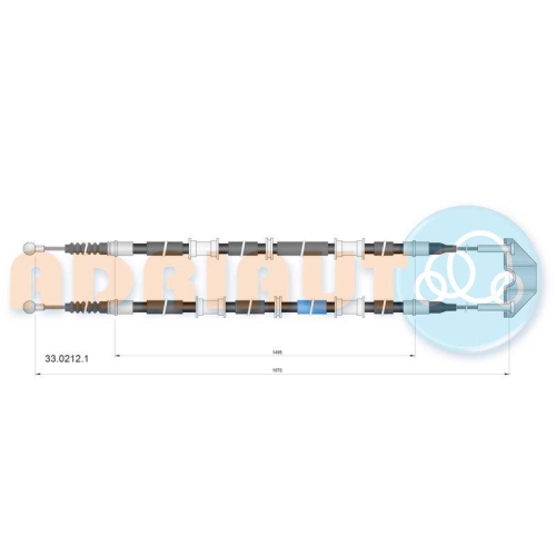 ADRIAUTO Seilzug, Feststellbremse 33.0212.1