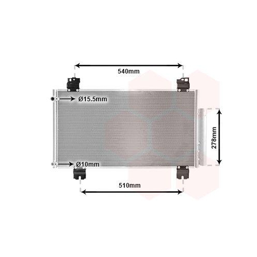 VAN WEZEL Kondensator, Klimaanlage 25005236