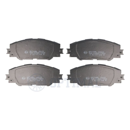 OPTIMAL Bremsbelagsatz, Scheibenbremse BP-12312
