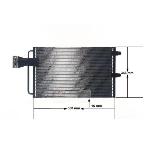 MAHLE Kondensator, Klimaanlage BEHR AC 151 000S