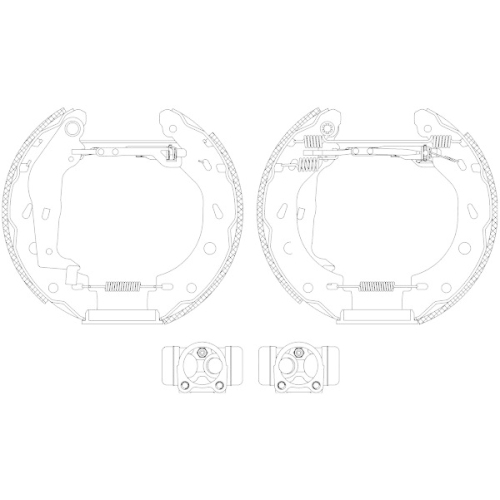TEXTAR Bremsbackensatz Shoe Kit Pro 84057400