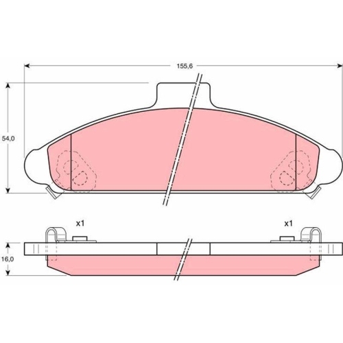 TRW Bremsbelagsatz, Scheibenbremse