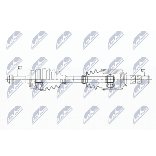 NTY Antriebswelle NPW-SB-027