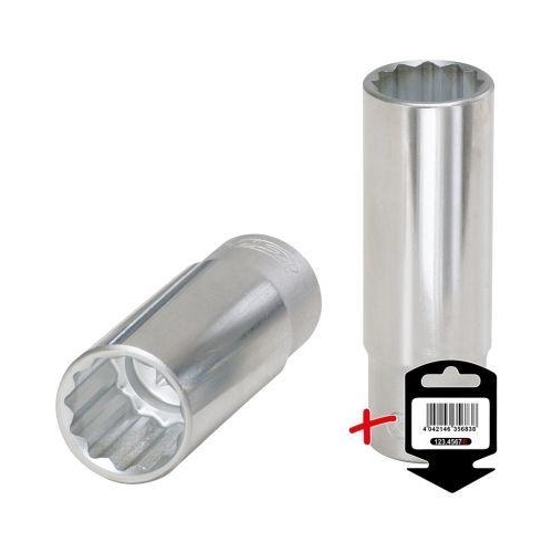 1/2 Zoll 12-kant-Stecknuss, lang, 1/2 Zoll auf H&auml;nger KS TOOLS 917.1277-E