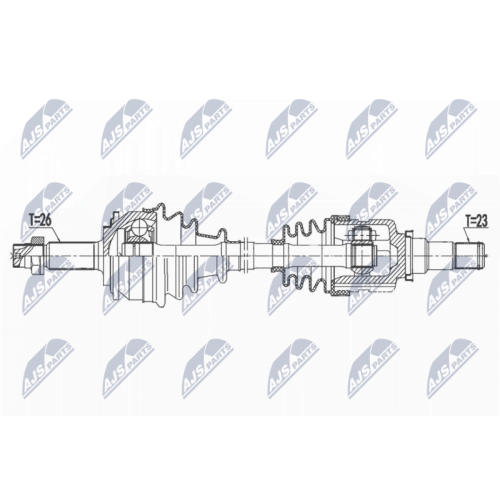 NTY Antriebswelle NPW-TY-165
