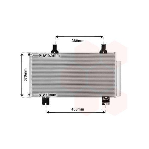 VAN WEZEL Kondensator, Klimaanlage 25005247