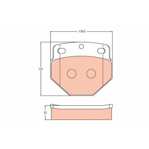 TRW Bremsbelagsatz, Scheibenbremse GDB5087