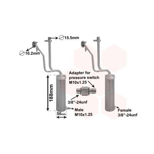 VAN WEZEL Trockner, Klimaanlage *** IR PLUS *** 1301D284