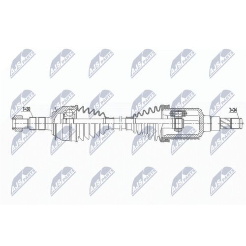 NTY Antriebswelle NPW-DW-037