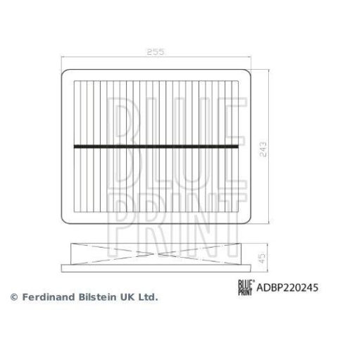 BLUE PRINT Luftfilter ADBP220245
