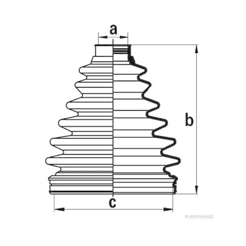 HERTH+BUSS JAKOPARTS Faltenbalgsatz, Antriebswelle J2862009