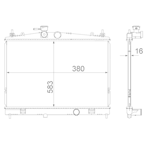 MAHLE K&uuml;hler, Motork&uuml;hlung BEHR CR 856 000S