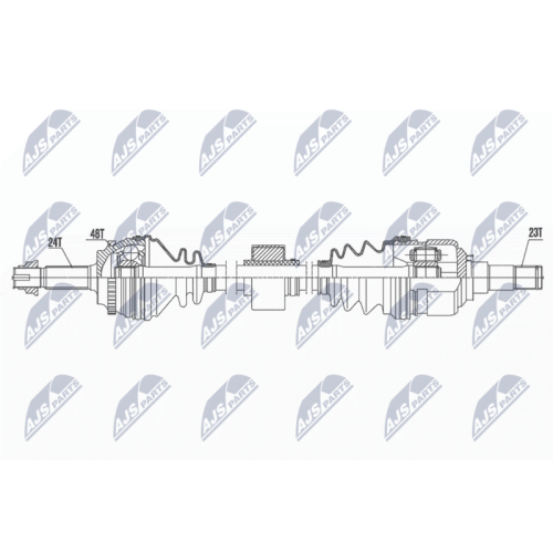 NTY Antriebswelle NPW-TY-176
