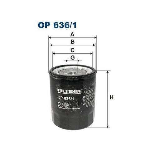FILTRON &Ouml;lfilter OP 636/1