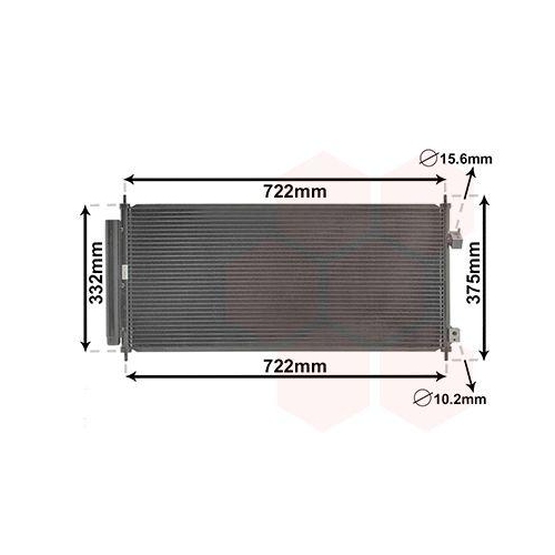 VAN WEZEL Kondensator, Klimaanlage 25005248