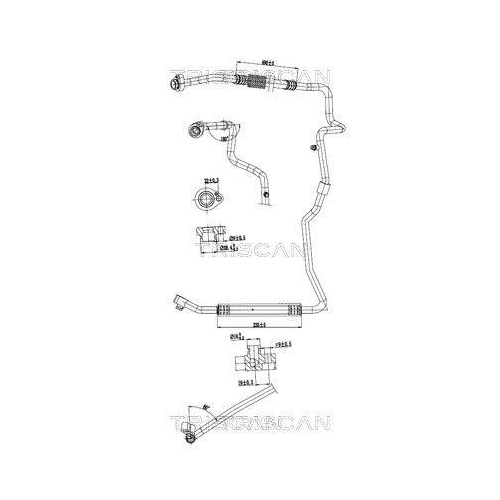TRISCAN Hochdruck-/Niederdruckleitung, Klimaanlage 9010 29101