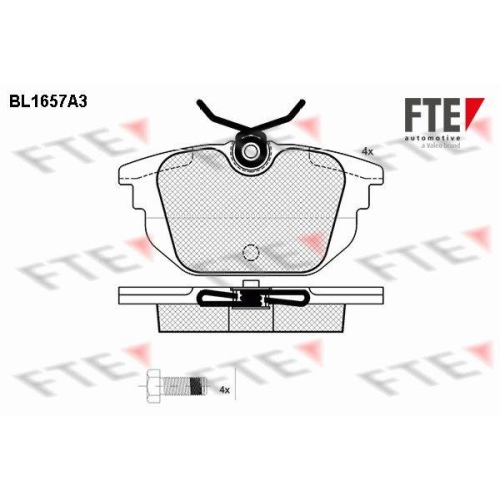 FTE Bremsbelagsatz, Scheibenbremse 9010272