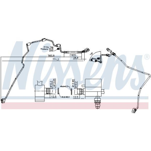 NISSENS Hochdruckleitung, Klimaanlage 846085