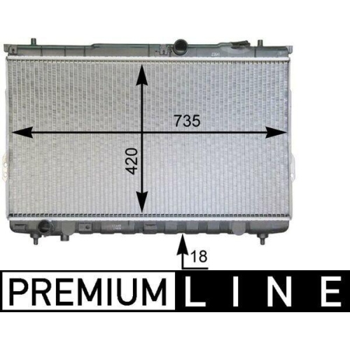 MAHLE K&uuml;hler, Motork&uuml;hlung BEHR *** PREMIUM LINE *** CR 1299 000P