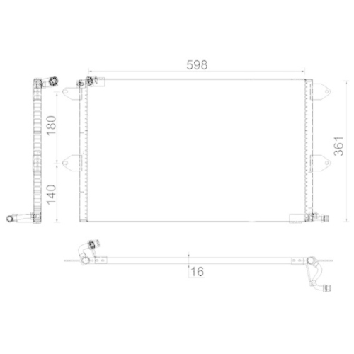 MAHLE Kondensator, Klimaanlage BEHR AC 171 001S