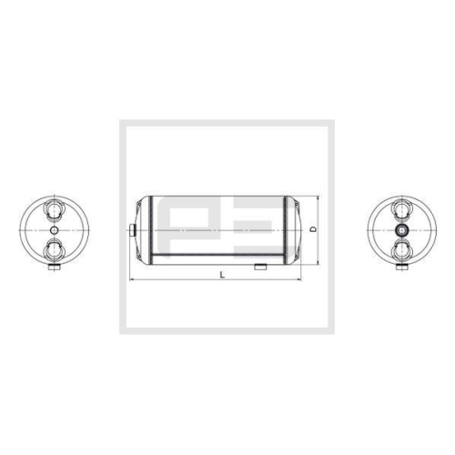 PE Automotive Luftbeh&auml;lter, Druckluftanlage 126.240-80A