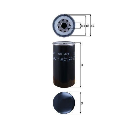 MAHLE &Ouml;lfilter OC 474