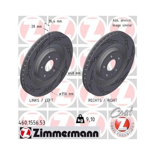 ZIMMERMANN Bremsscheibe BLACK Z 460.1556.53