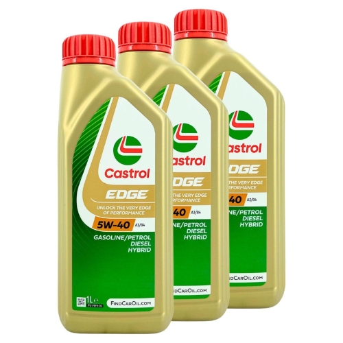 Motor&ouml;l Castrol Edge 5W-40 A3/B4 API SP MB Renault VW BMW Motor&ouml;l 3Liter 15F716