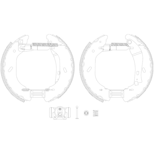 TEXTAR Bremsbackensatz Shoe Kit Pro 84058600