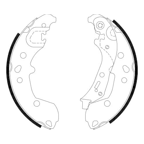 HELLA Bremsbackensatz 8DB 355 022-881
