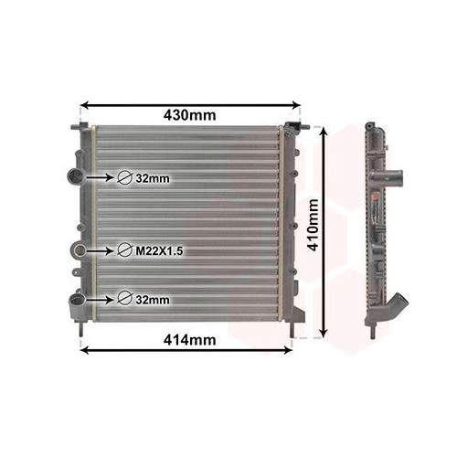 VAN WEZEL K&uuml;hler, Motork&uuml;hlung 43002260