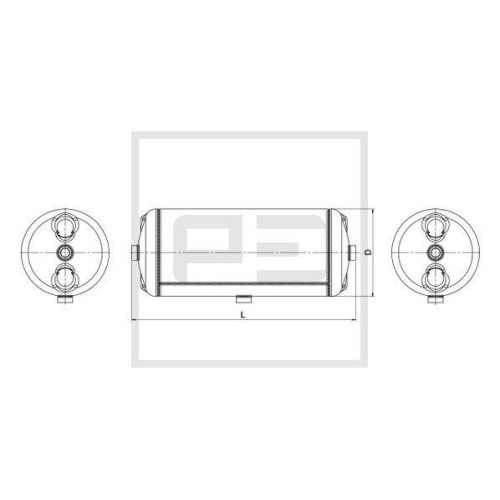 PE Automotive Luftbeh&auml;lter, Druckluftanlage 126.242-80A