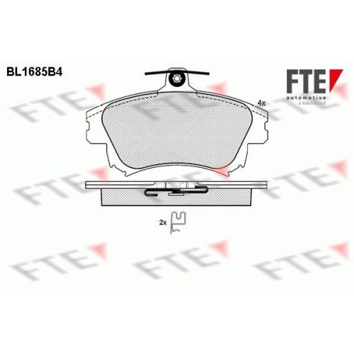 FTE Bremsbelagsatz, Scheibenbremse 9010298