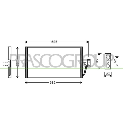 PRASCO Kondensator, Klimaanlage PrascoSelection BM044C001