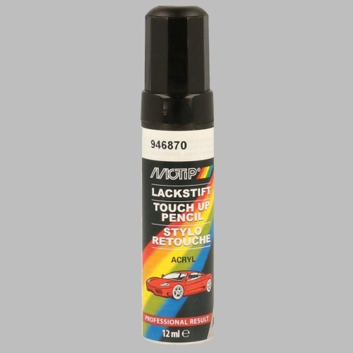 Lackstift Autolackreparatur Autofarbe Kompakt schwarz matt 12ml MOTIP 946870