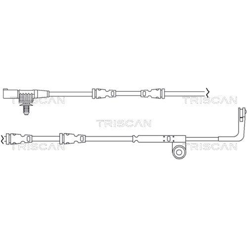 TRISCAN Warnkontakt, Bremsbelagverschlei&szlig; 8115 17008