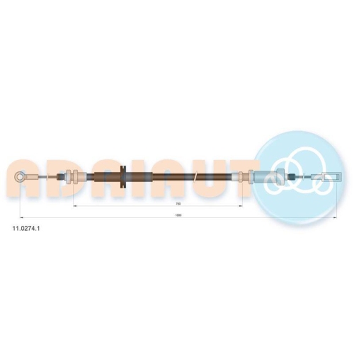 ADRIAUTO Seilzug, Feststellbremse 11.0274.1