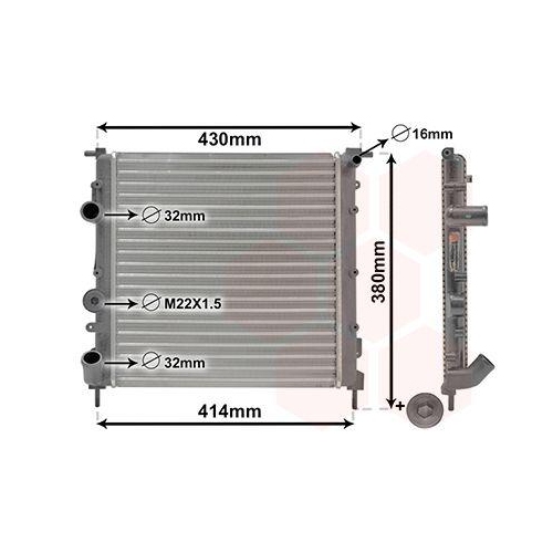 VAN WEZEL K&uuml;hler, Motork&uuml;hlung *** IR PLUS *** 43002261