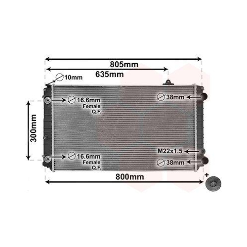 VAN WEZEL K&uuml;hler, Motork&uuml;hlung *** IR PLUS *** 03002252