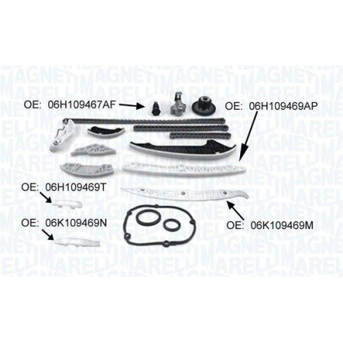 MAGNETI MARELLI Steuerkettensatz 341500001370