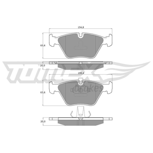 TOMEX Brakes Bremsbelagsatz, Scheibenbremse TX 13-18