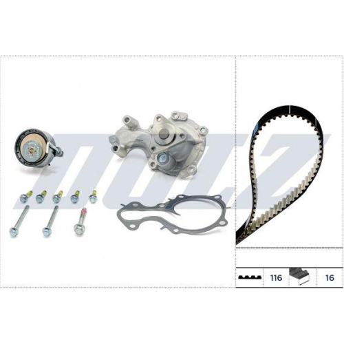 DOLZ Wasserpumpe + Zahnriemensatz