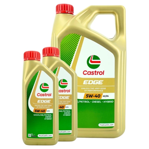 Motor&ouml;l Castrol Edge 5W-40 A3/B4 API SP Mercedes Renault VW BMW 7 Liter 15F719