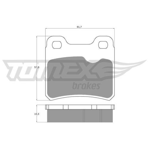 TOMEX Brakes Bremsbelagsatz, Scheibenbremse TX 13-49