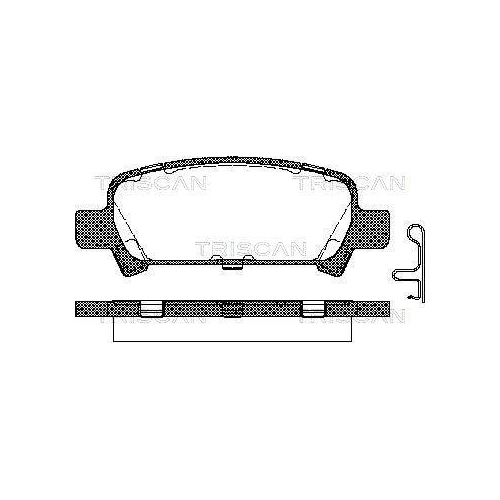 TRISCAN Bremsbelagsatz, Scheibenbremse 8110 68174