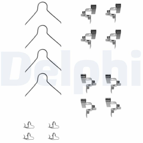 DELPHI Zubehörsatz, Scheibenbremsbelag LX0062
