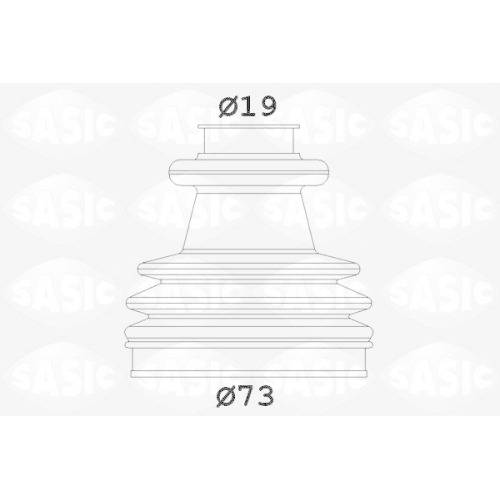 SASIC Faltenbalgsatz, Antriebswelle