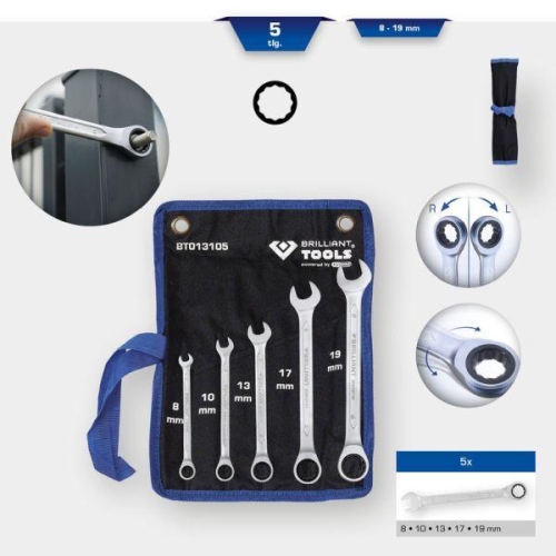 KS TOOLS Ratschen-Ringschl&uuml;sselsatz BT013105