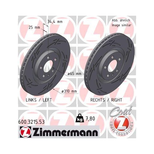 ZIMMERMANN Bremsscheibe BLACK Z 600.3215.53