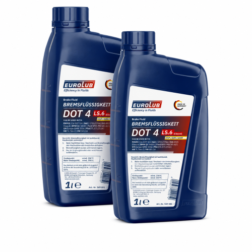 Bremsfl&uuml;ssigkeit DOT 4 - 2 Liter EUROLUB Flasche 549001